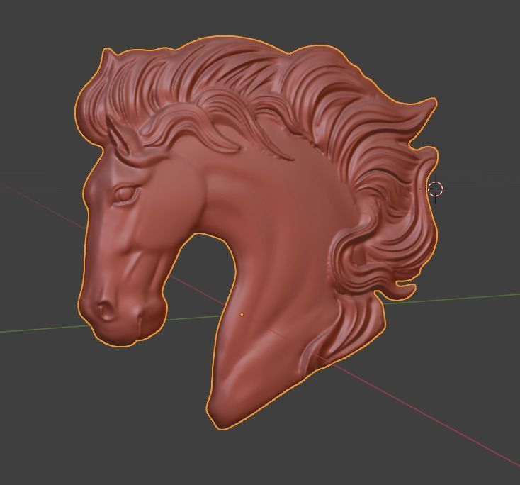 horse charm 3D print model_2