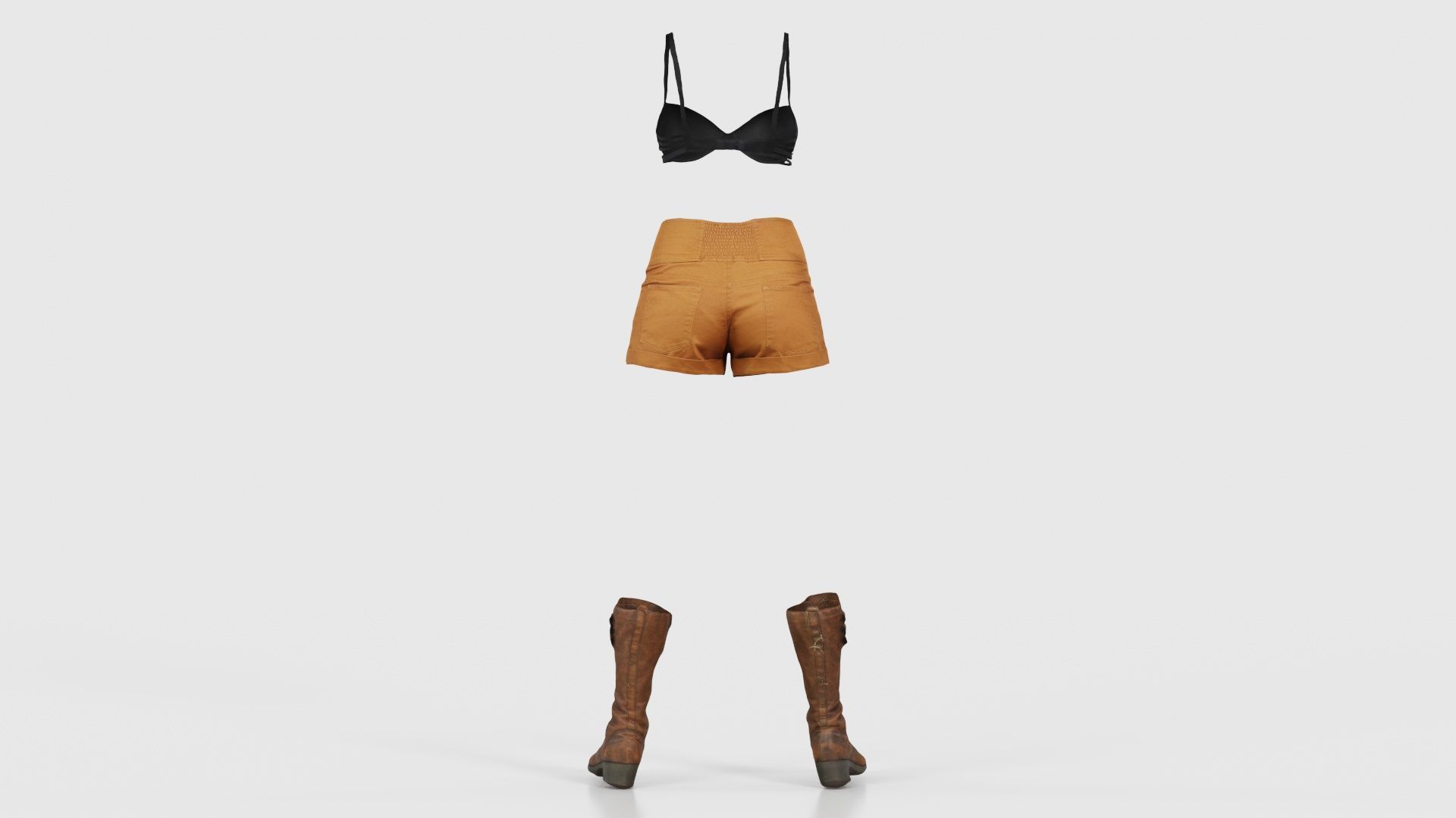 Adventure Outfit Low-poly 3D model_21