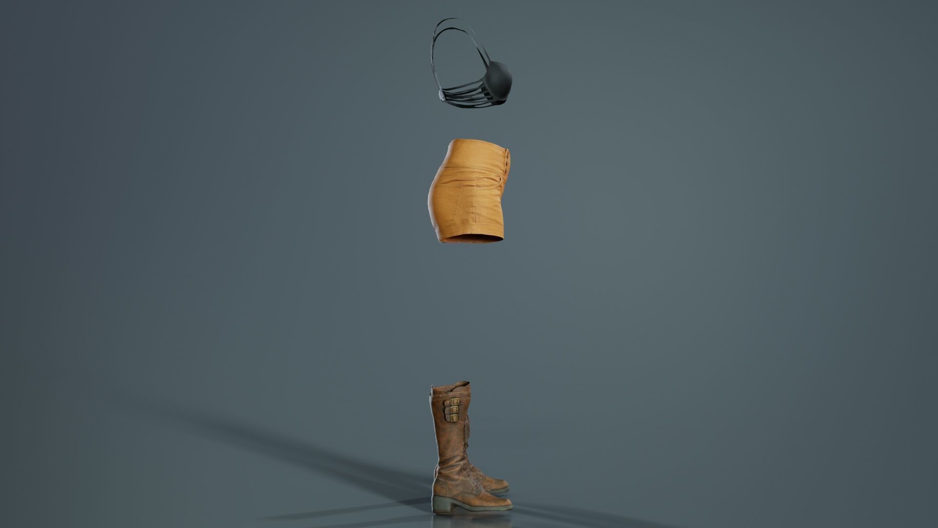 Adventure Outfit Low-poly 3D model_3