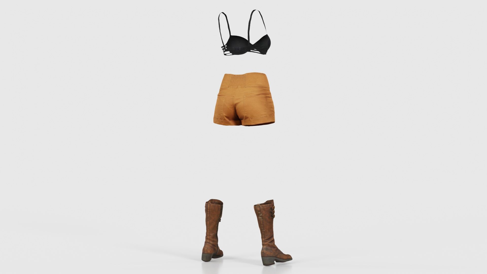 Adventure Outfit Low-poly 3D model_20