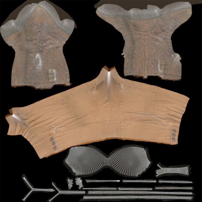 Adventure Outfit Low-poly 3D model_14