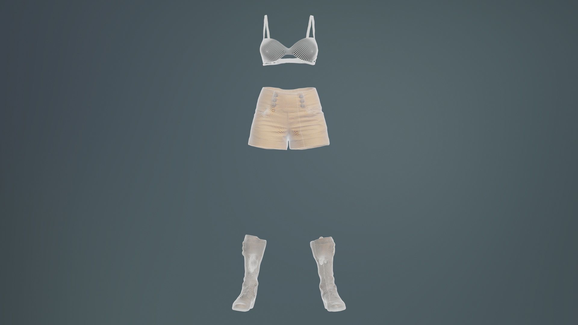 Adventure Outfit Low-poly 3D model_9