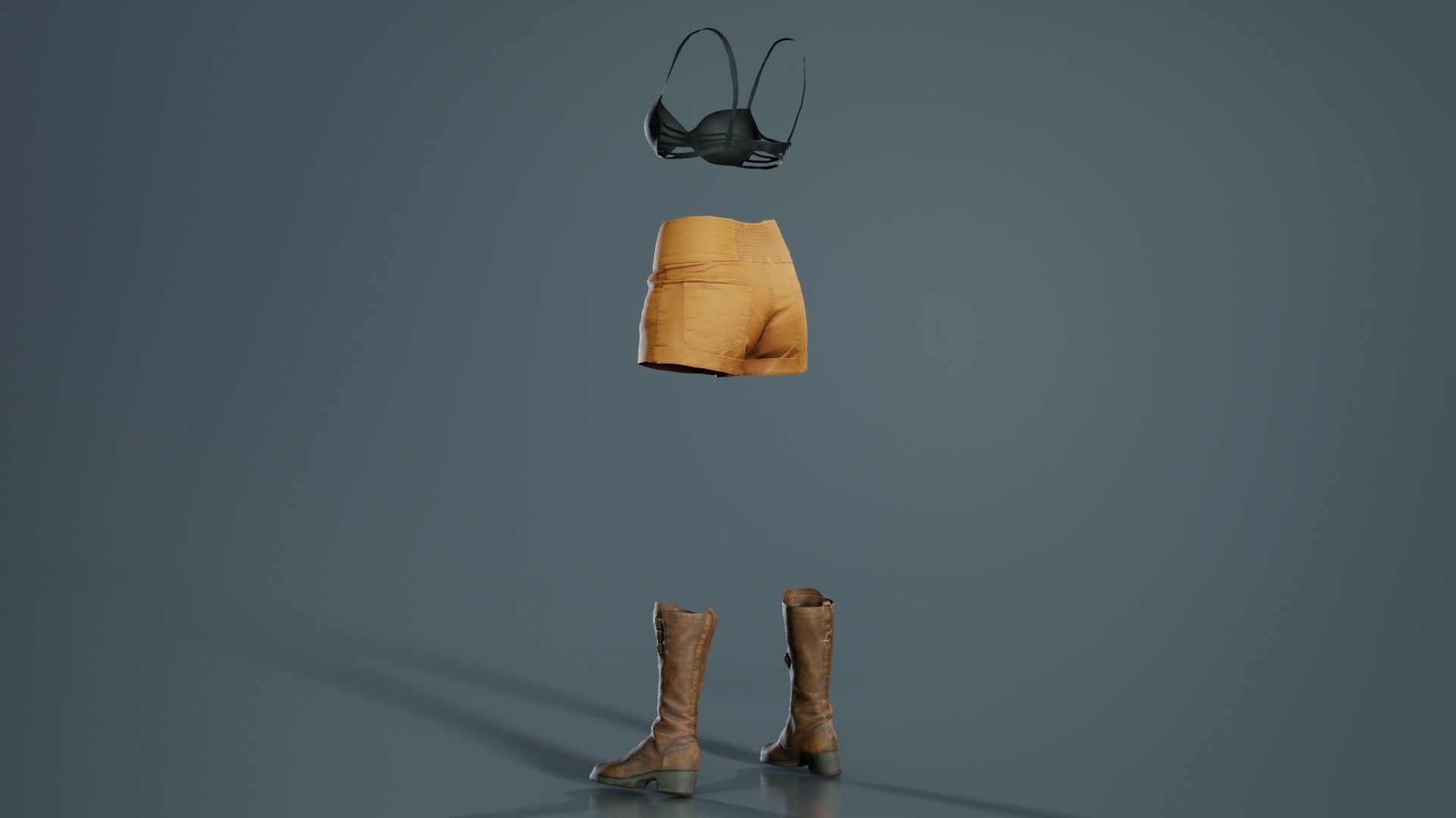 Adventure Outfit Low-poly 3D model_7