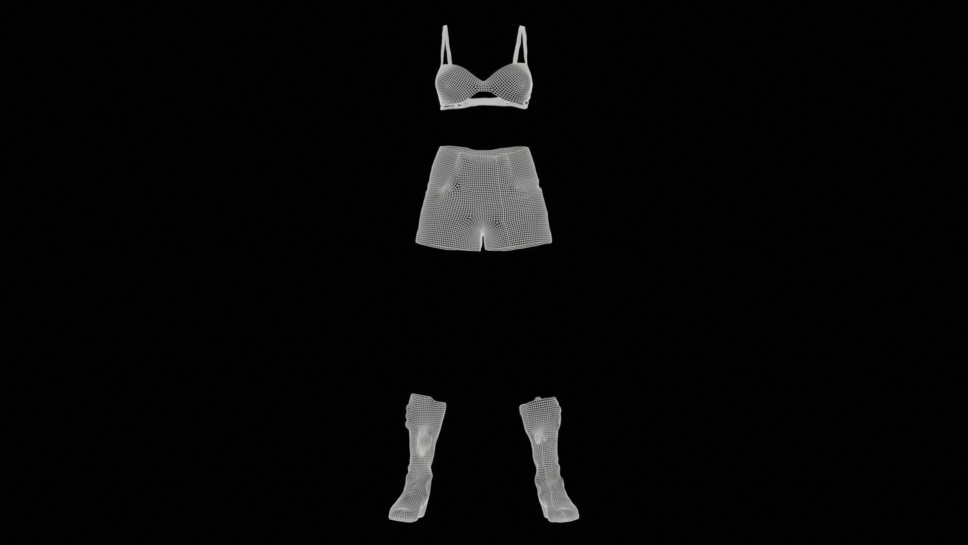 Adventure Outfit Low-poly 3D model_11