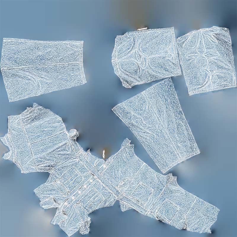 Belted Jeans Salopet Low-poly 3D model_14