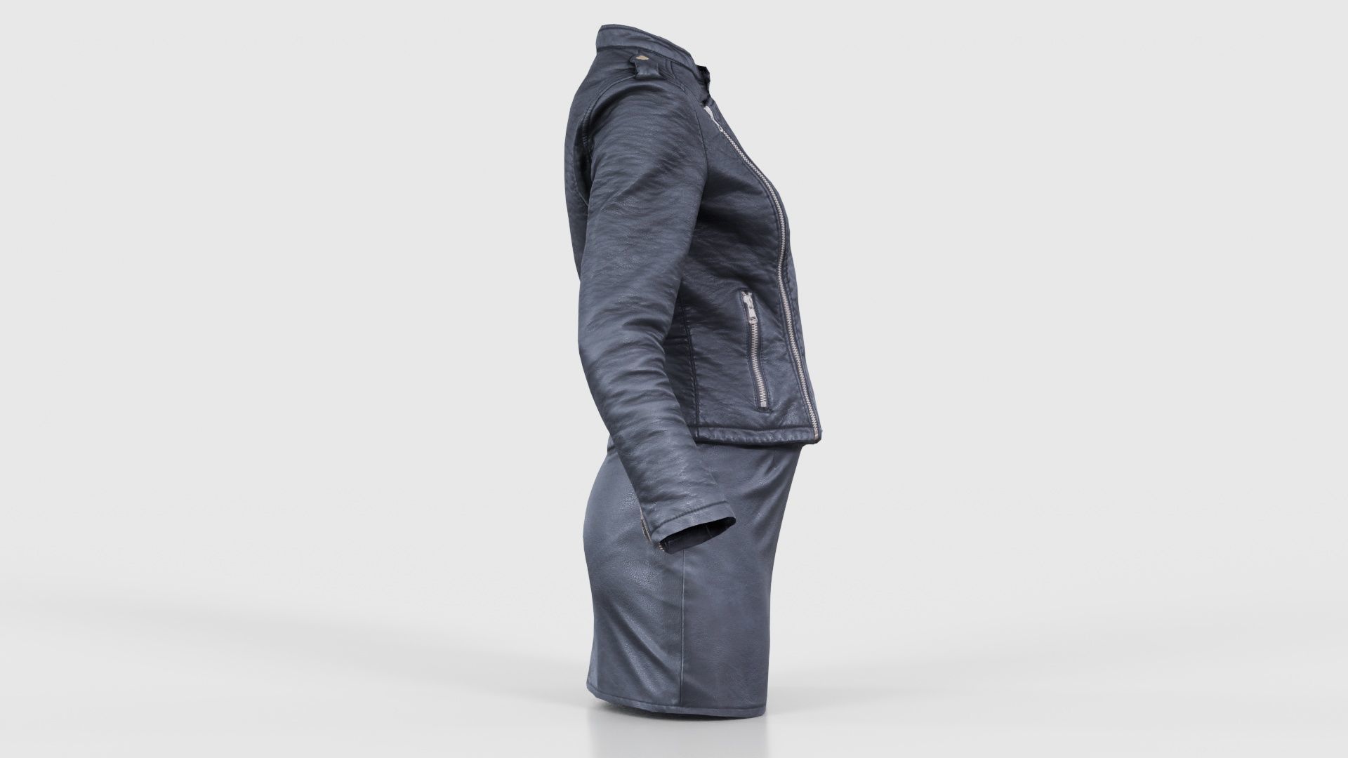 Black Outfit Low-poly 3D model_18