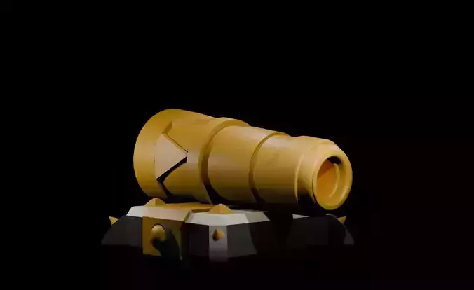 Clash Of Clan - Cannon 3d Model