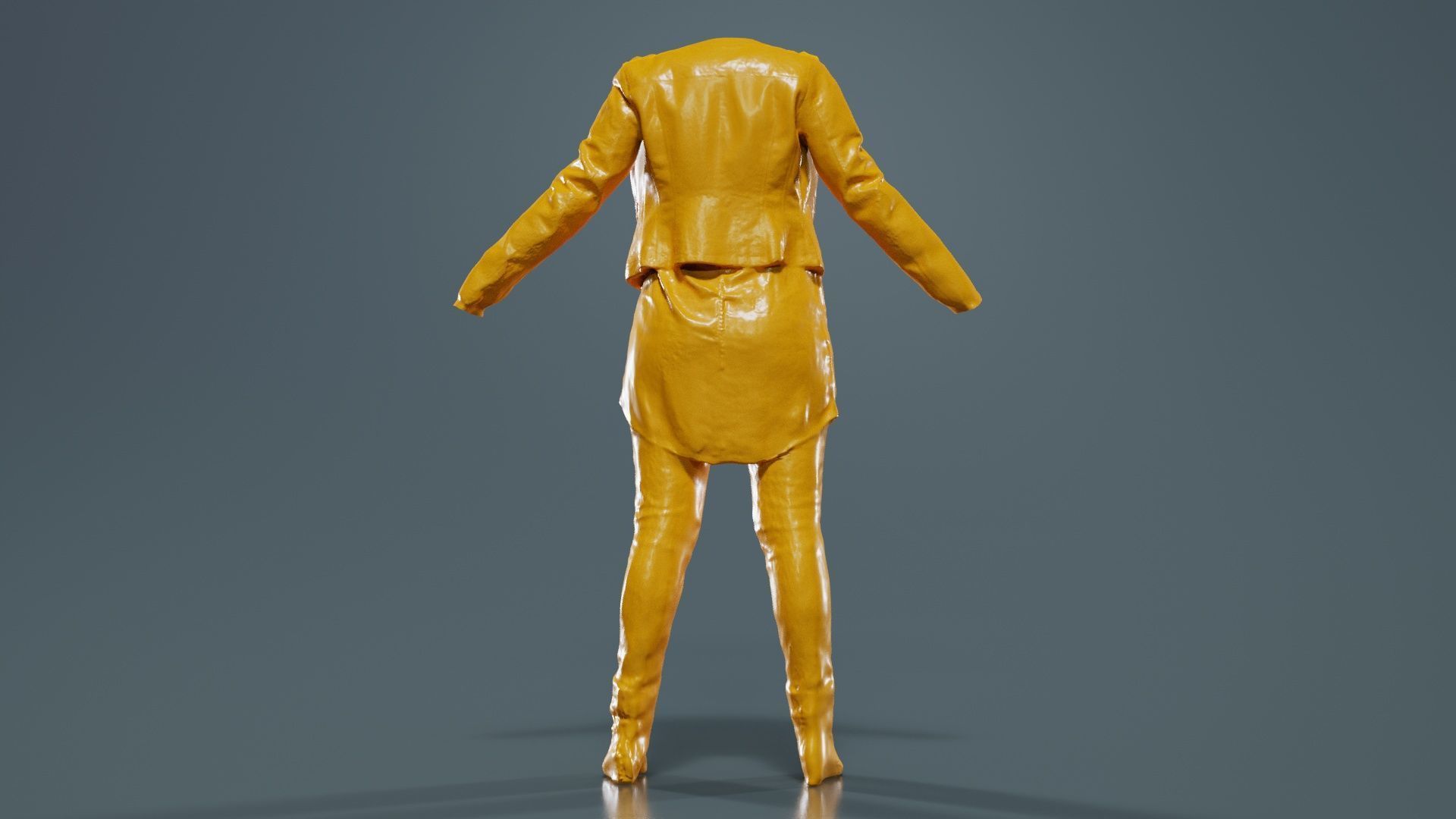 Casual Tiger Outfit Low-poly 3D model_13