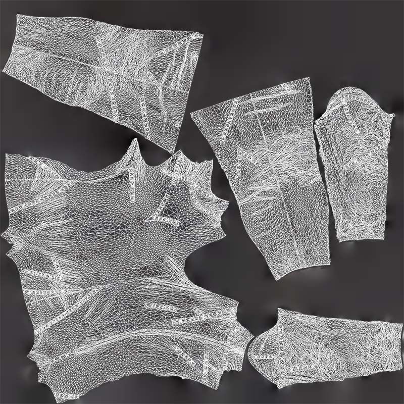 Catwoman Stitched Catsuit Low-poly 3D model_14