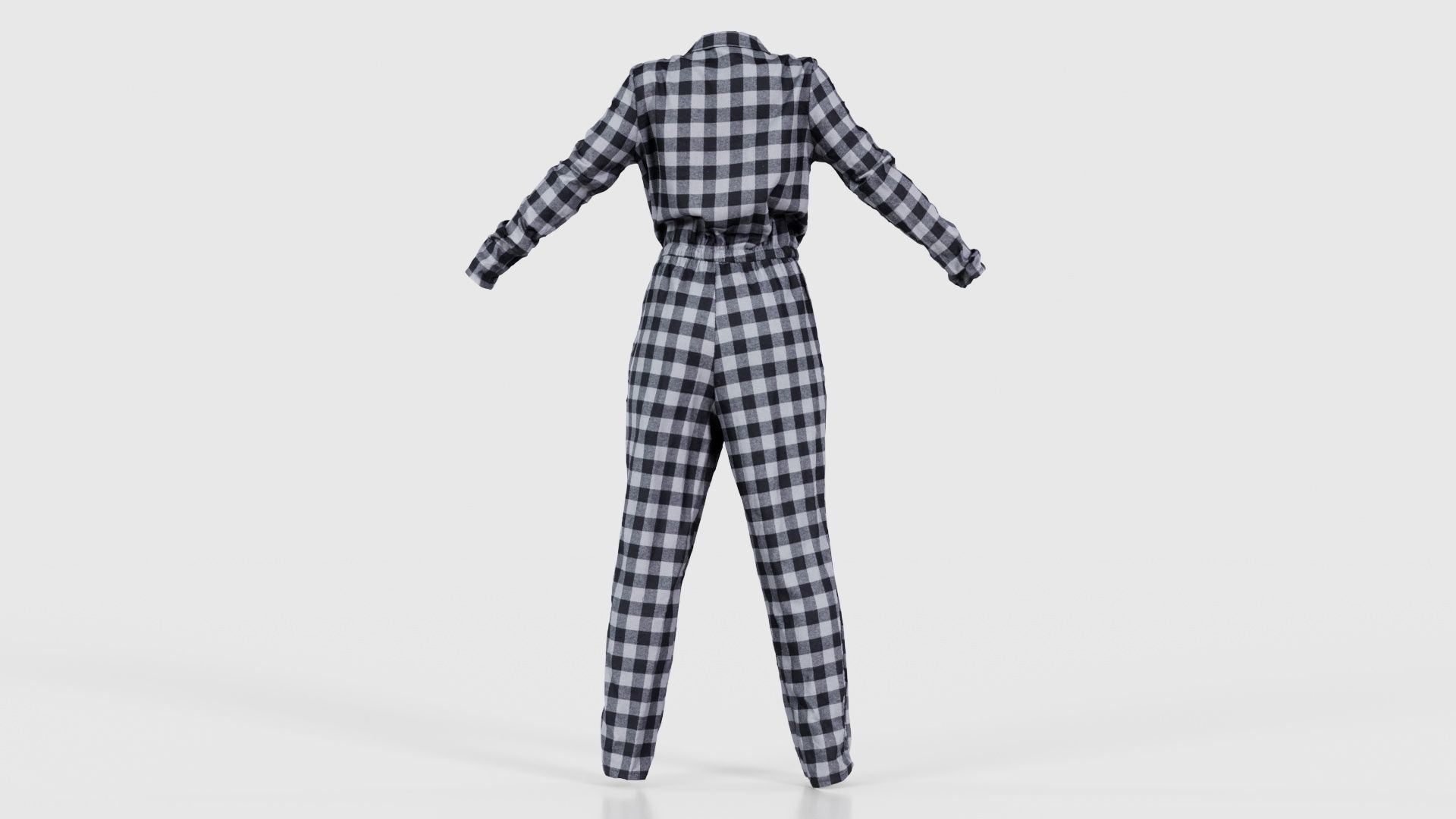 Checker Suit Low-poly 3D model_21