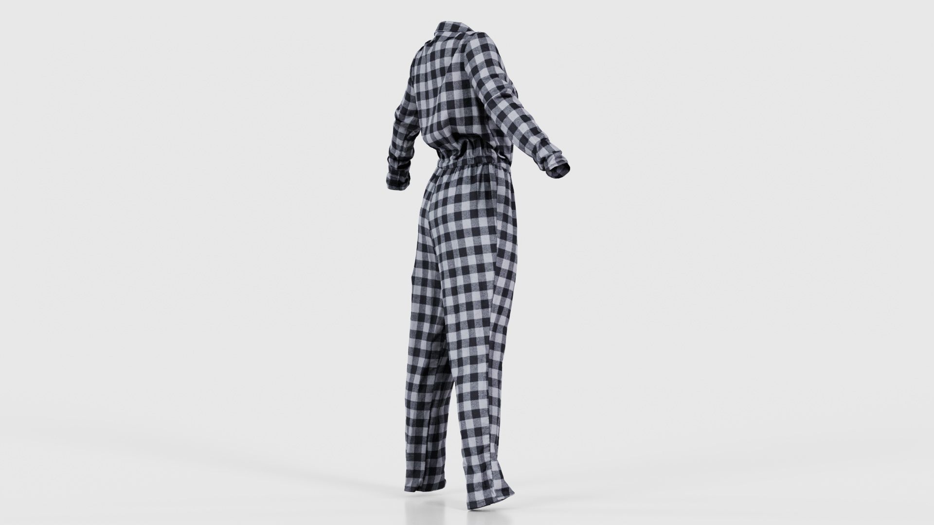 Checker Suit Low-poly 3D model_19