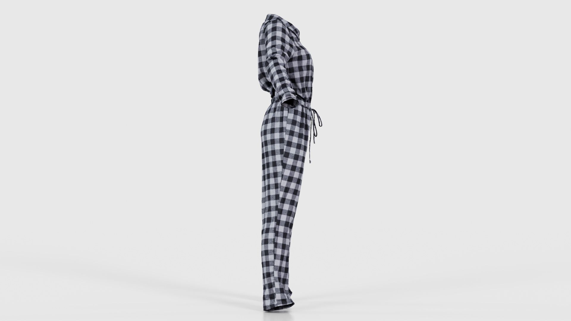 Checker Suit Low-poly 3D model_18