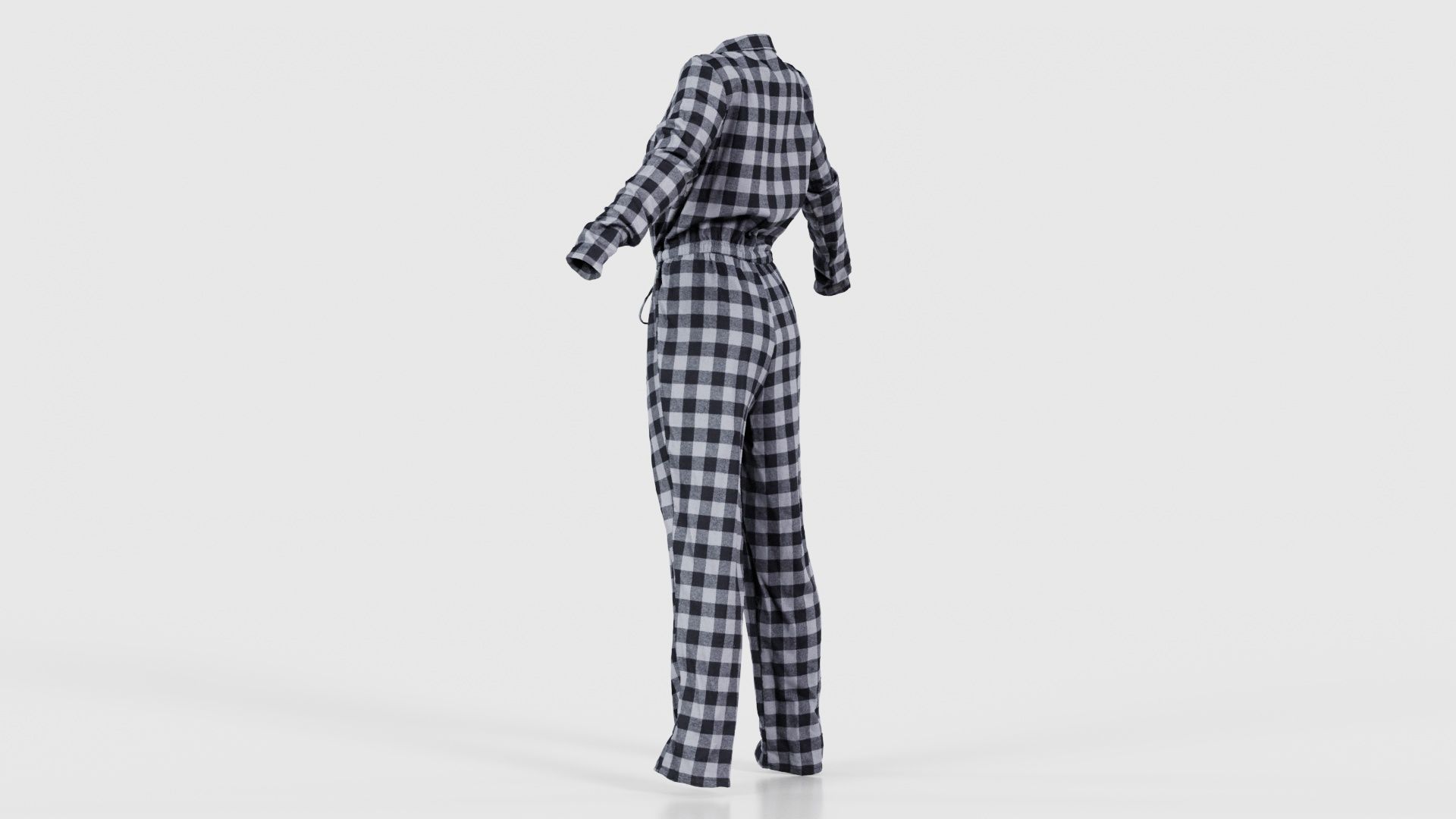 Checker Suit Low-poly 3D model_23