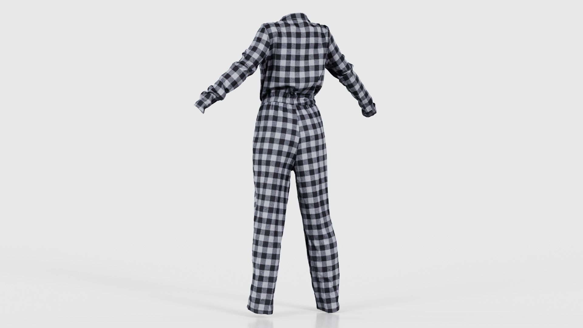 Checker Suit Low-poly 3D model_22