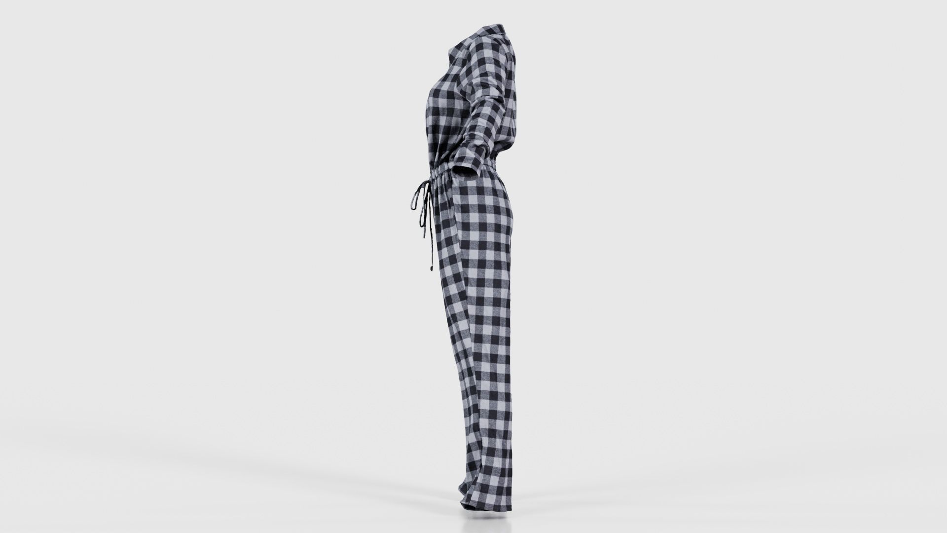 Checker Suit Low-poly 3D model_24
