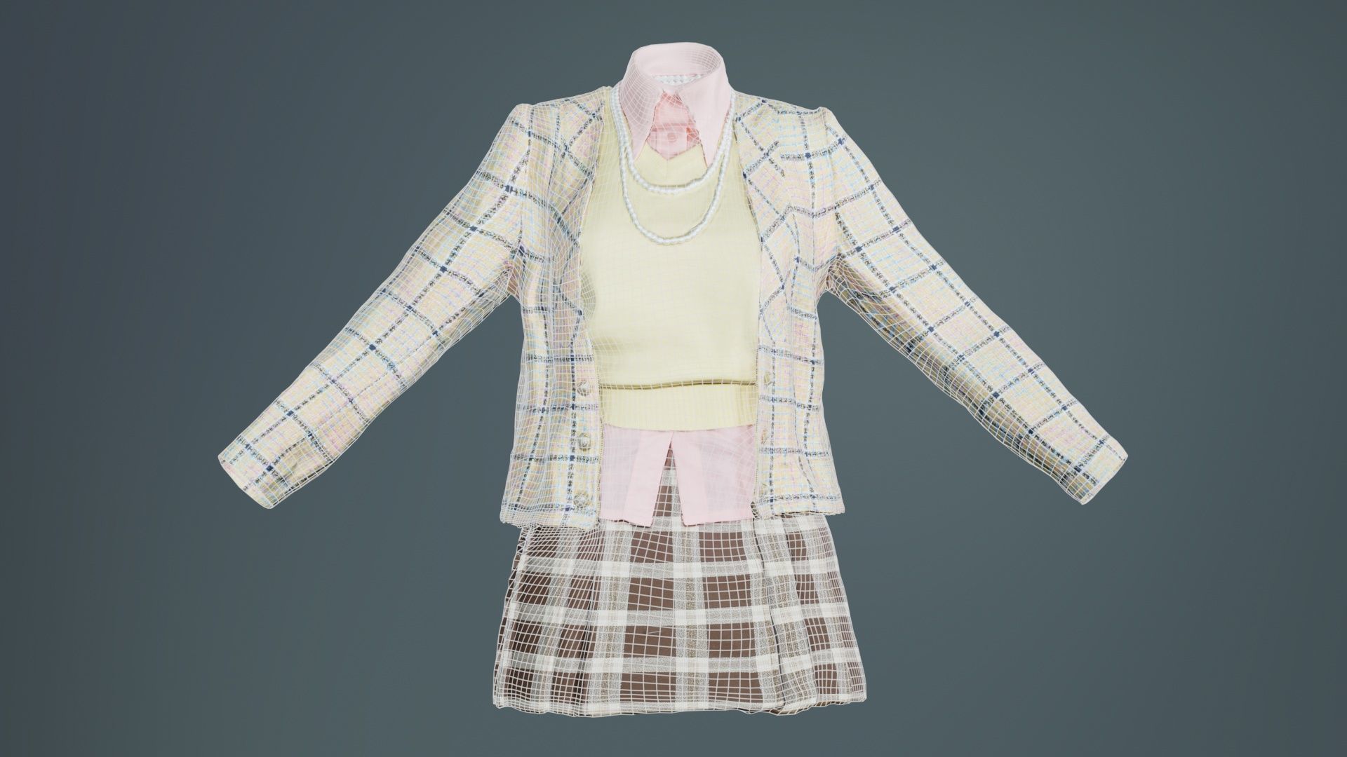 Clueless 1 Low-poly 3D model_9