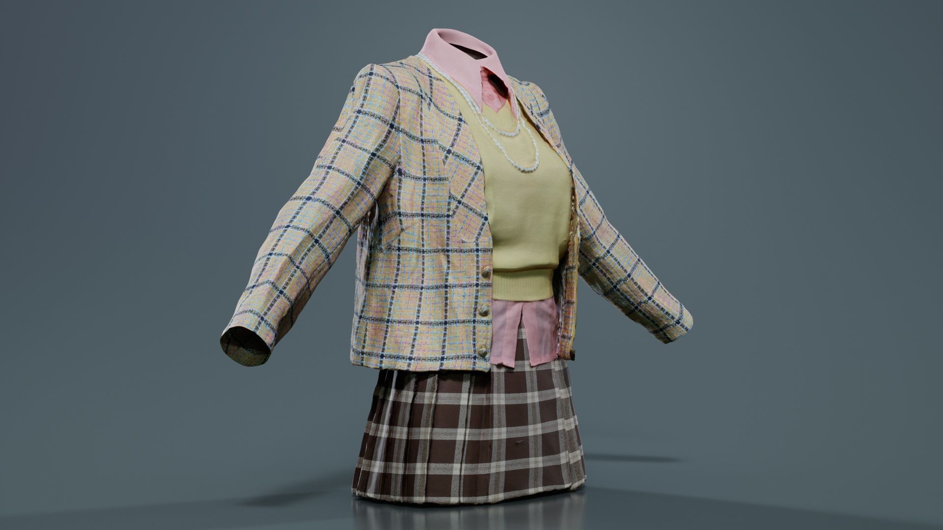Clueless 1 Low-poly 3D model_2