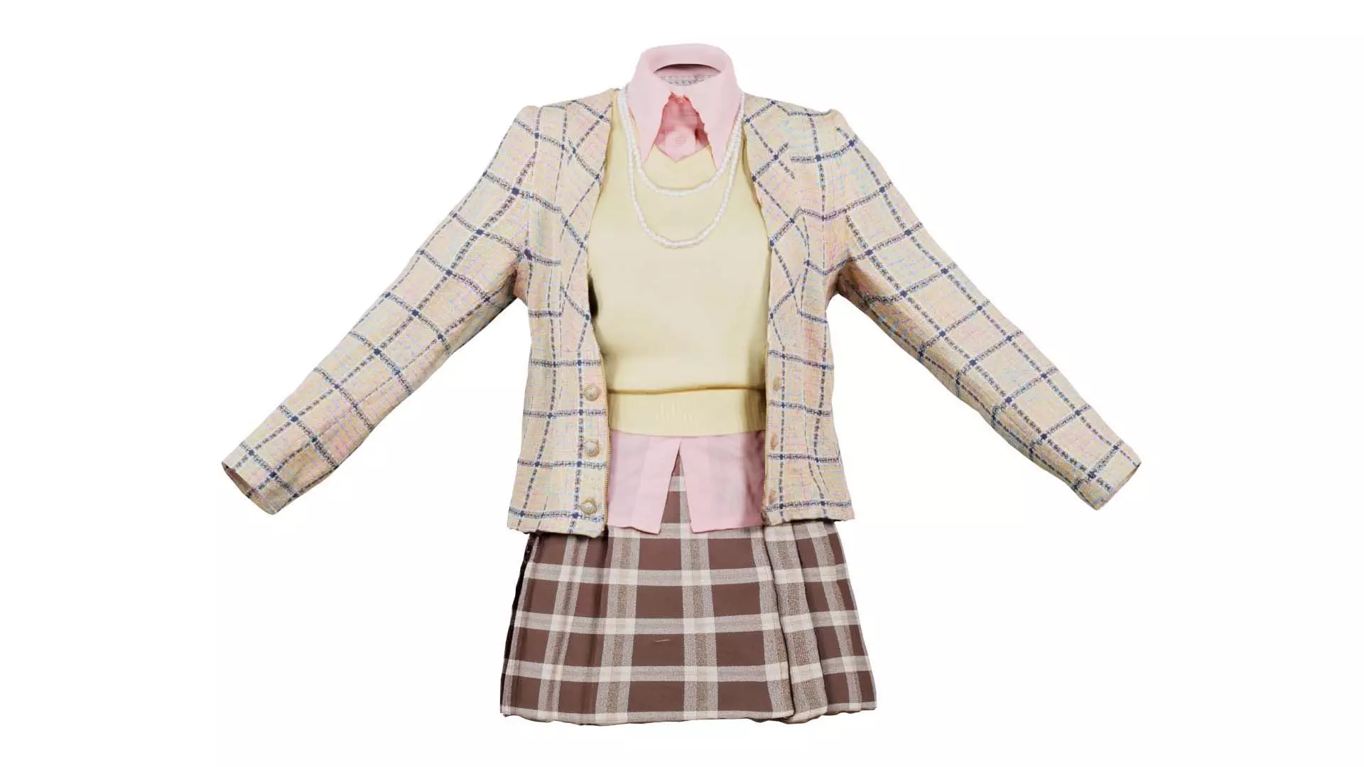 Clueless 1 Low-poly 3D model_0