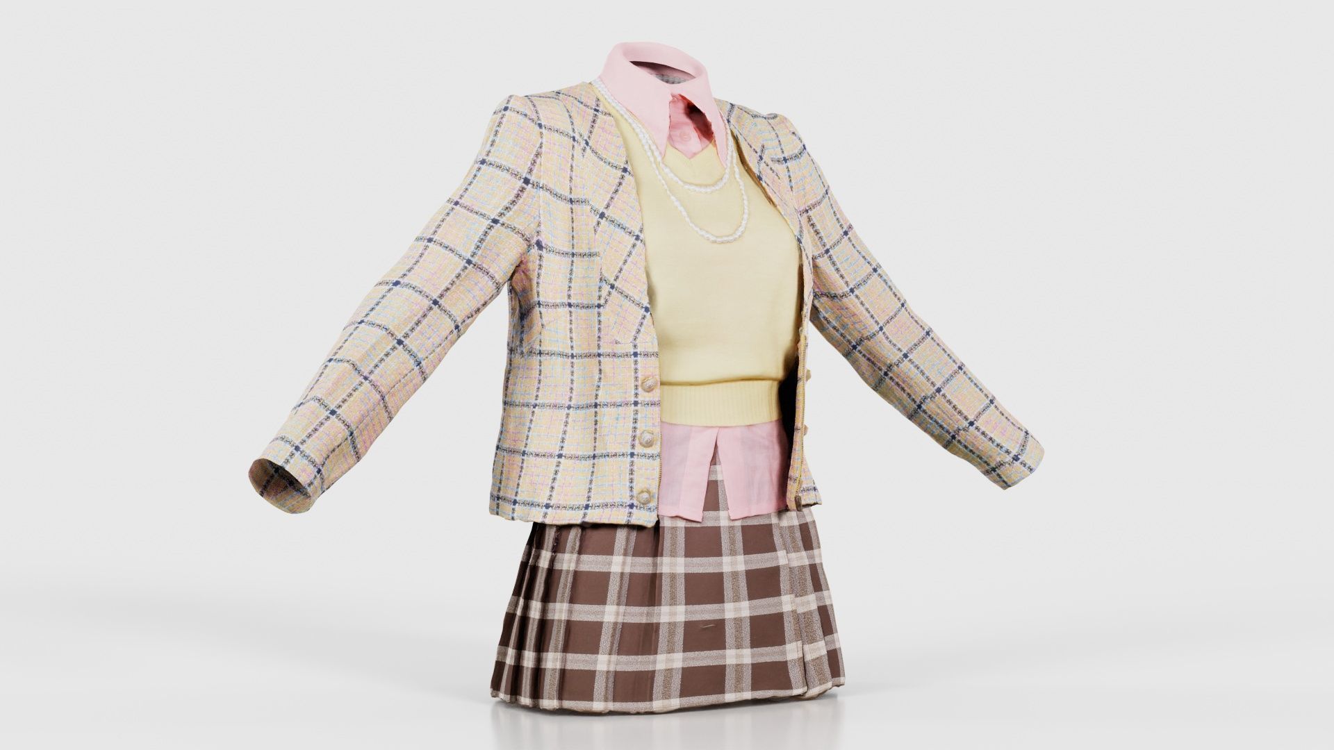 Clueless 1 Low-poly 3D model_16