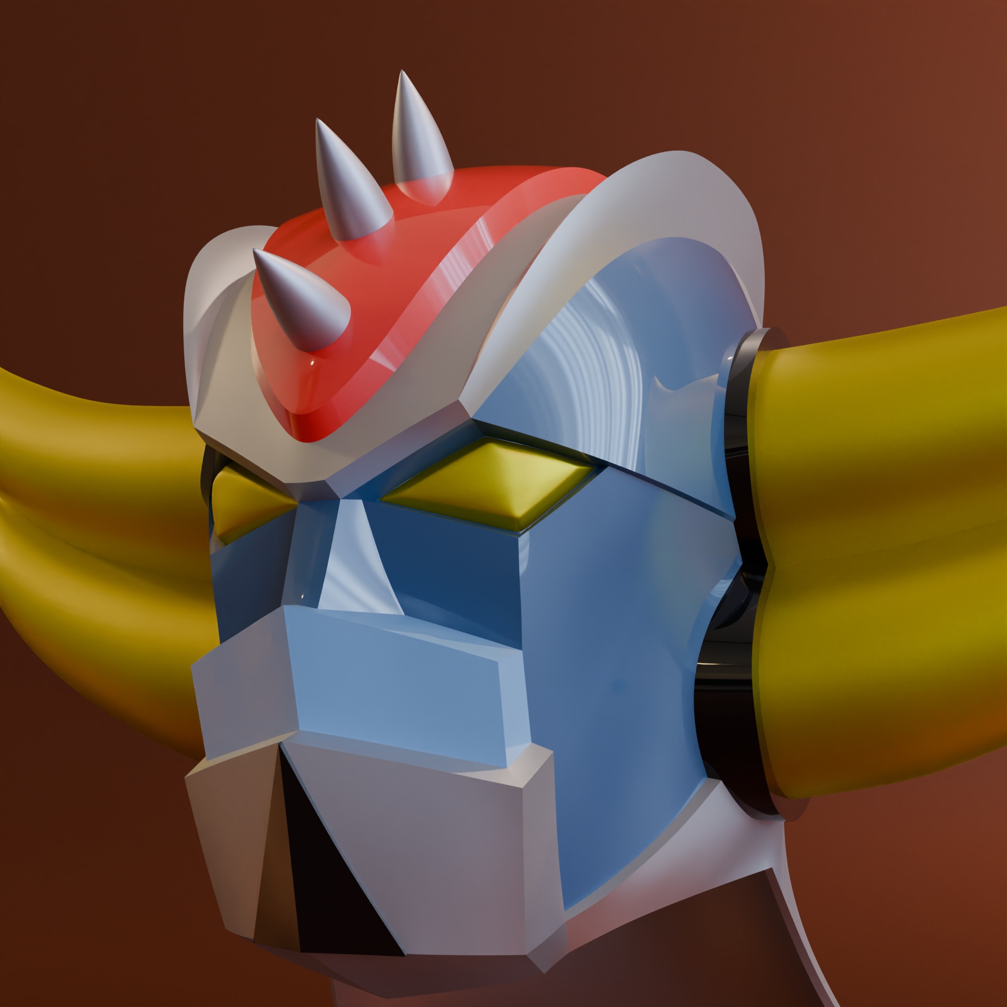 Grendizer Goldorak 1975 Helmet Wearable 3D print model_5