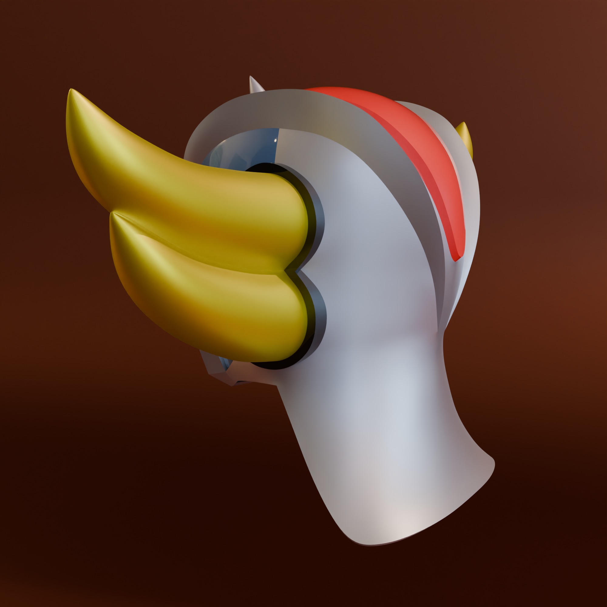 Grendizer Goldorak 1975 Helmet Wearable 3D print model_3