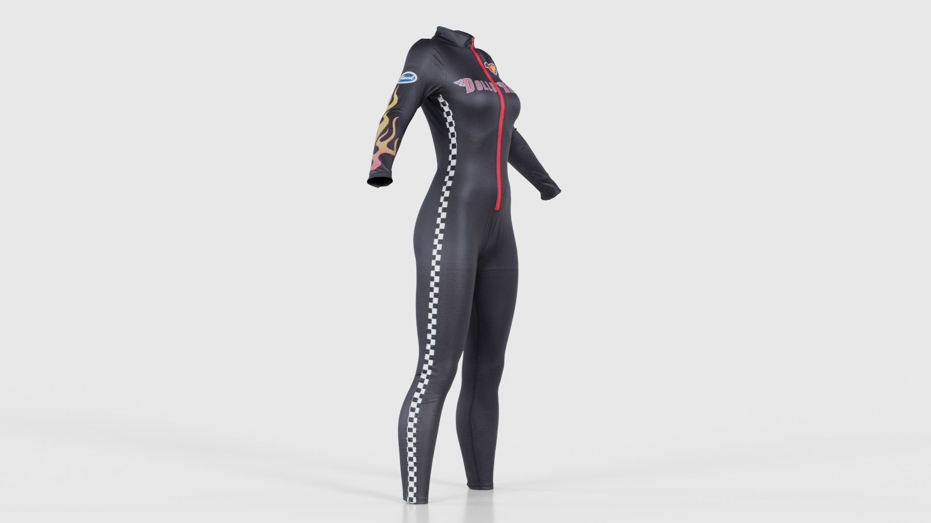 Dollskill Hot Bitch Catsuit Low-poly 3D model_17