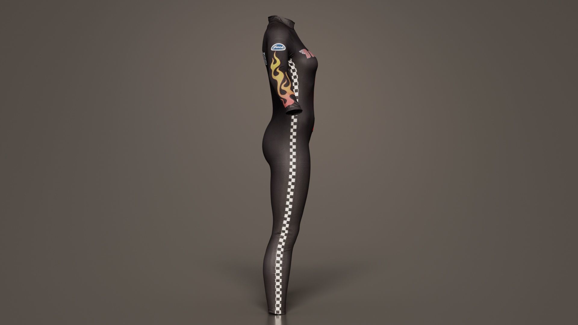 Dollskill Hot Bitch Catsuit Low-poly 3D model_6