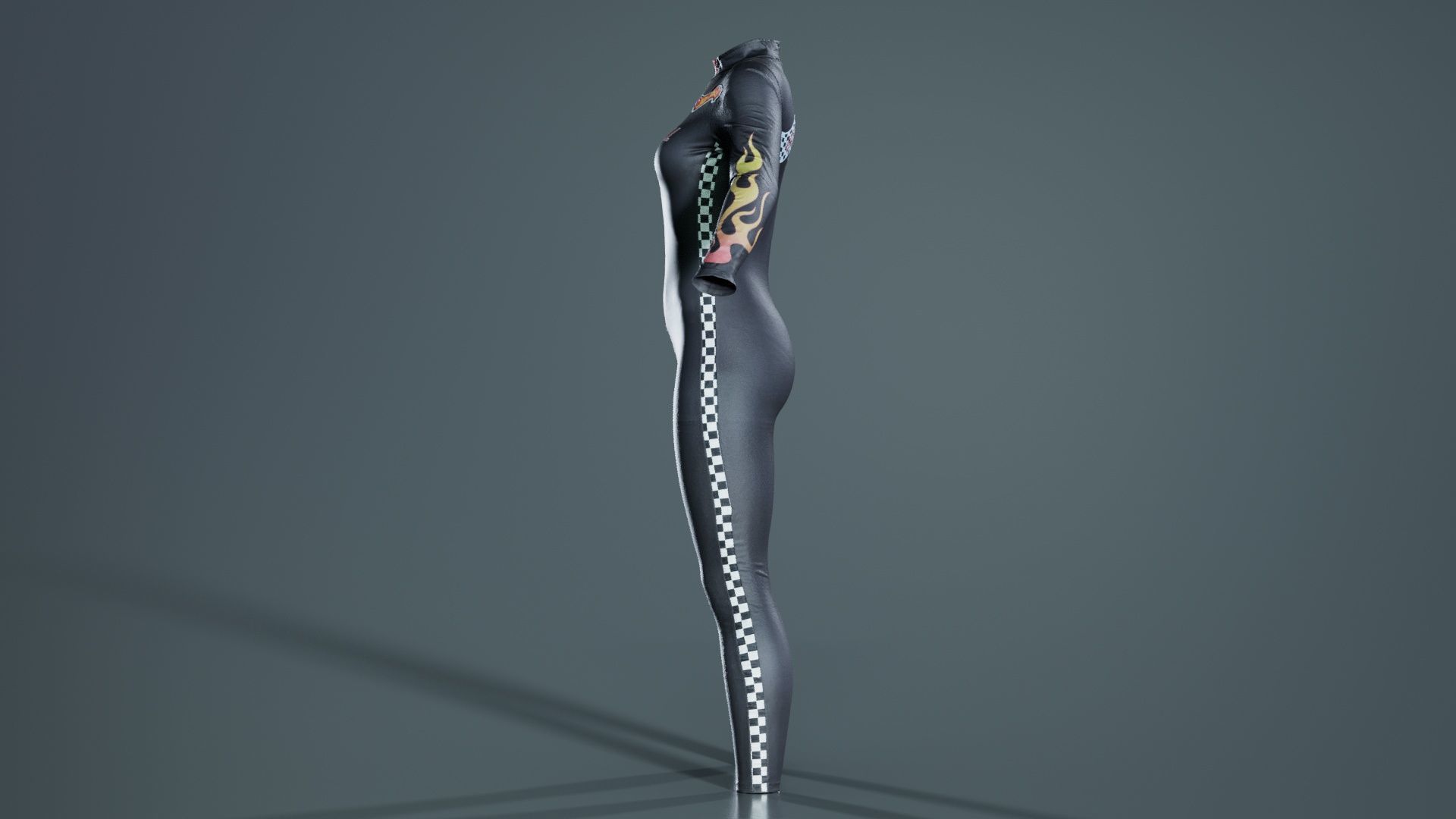 Dollskill Hot Bitch Catsuit Low-poly 3D model_1