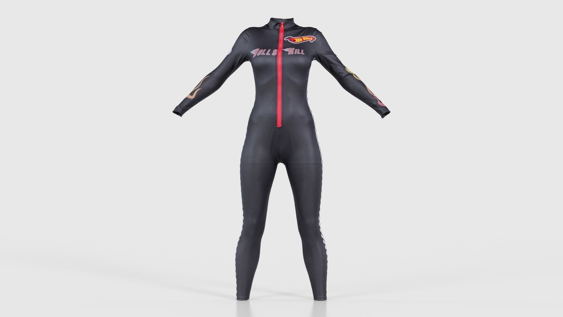 Dollskill Hot Bitch Catsuit Low-poly 3D model_15