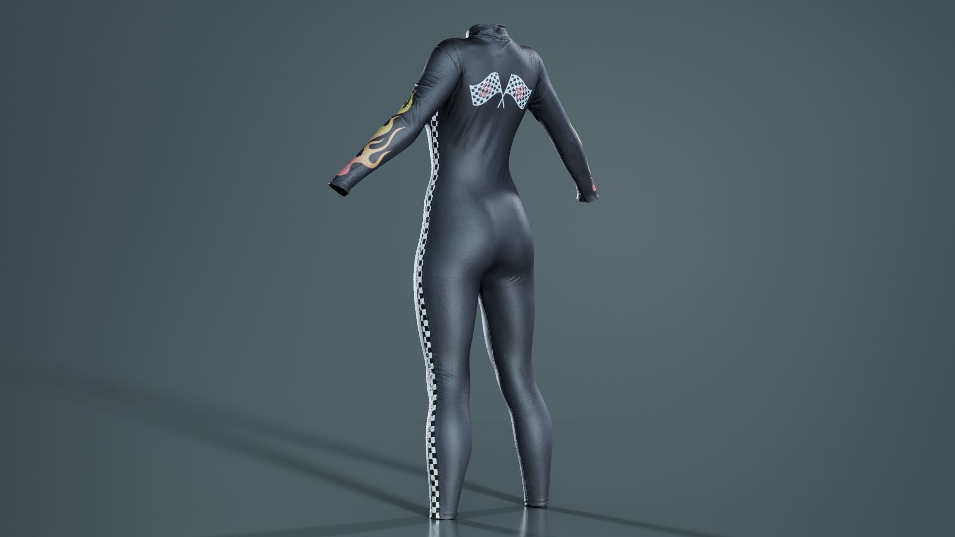Dollskill Hot Bitch Catsuit Low-poly 3D model_5