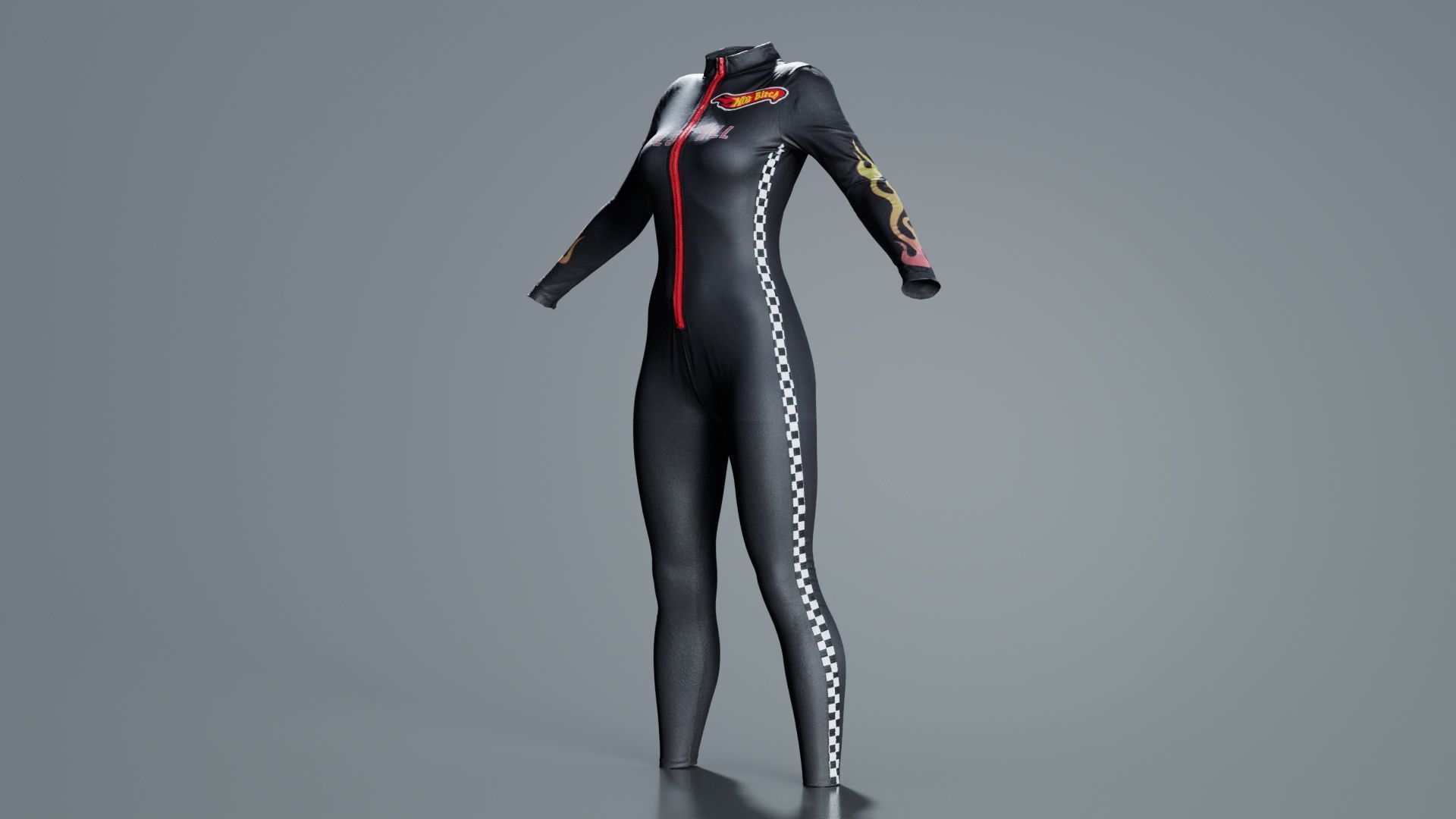 Dollskill Hot Bitch Catsuit Low-poly 3D model_3