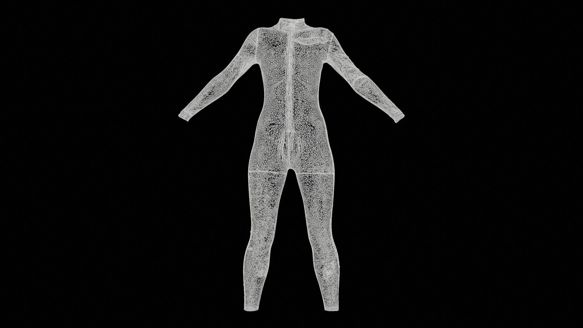 Dollskill Hot Bitch Catsuit Low-poly 3D model_11