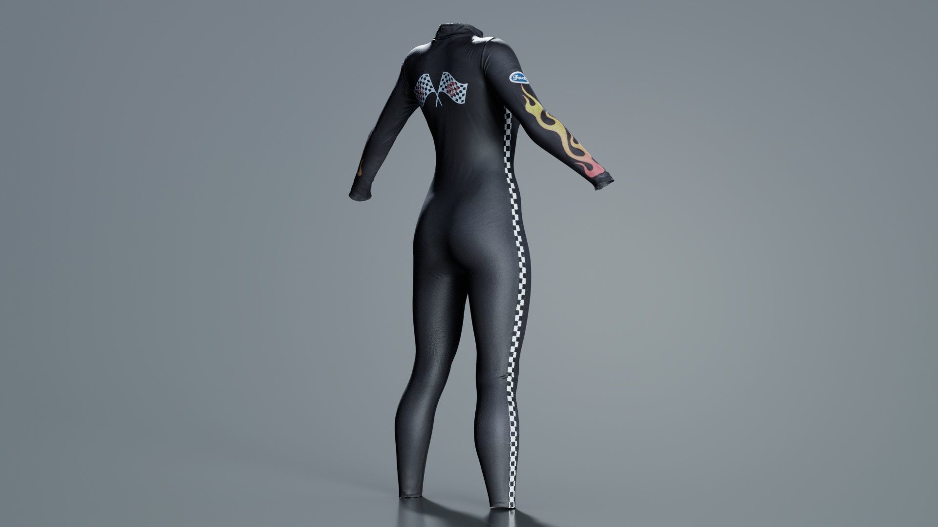 Dollskill Hot Bitch Catsuit Low-poly 3D model_8