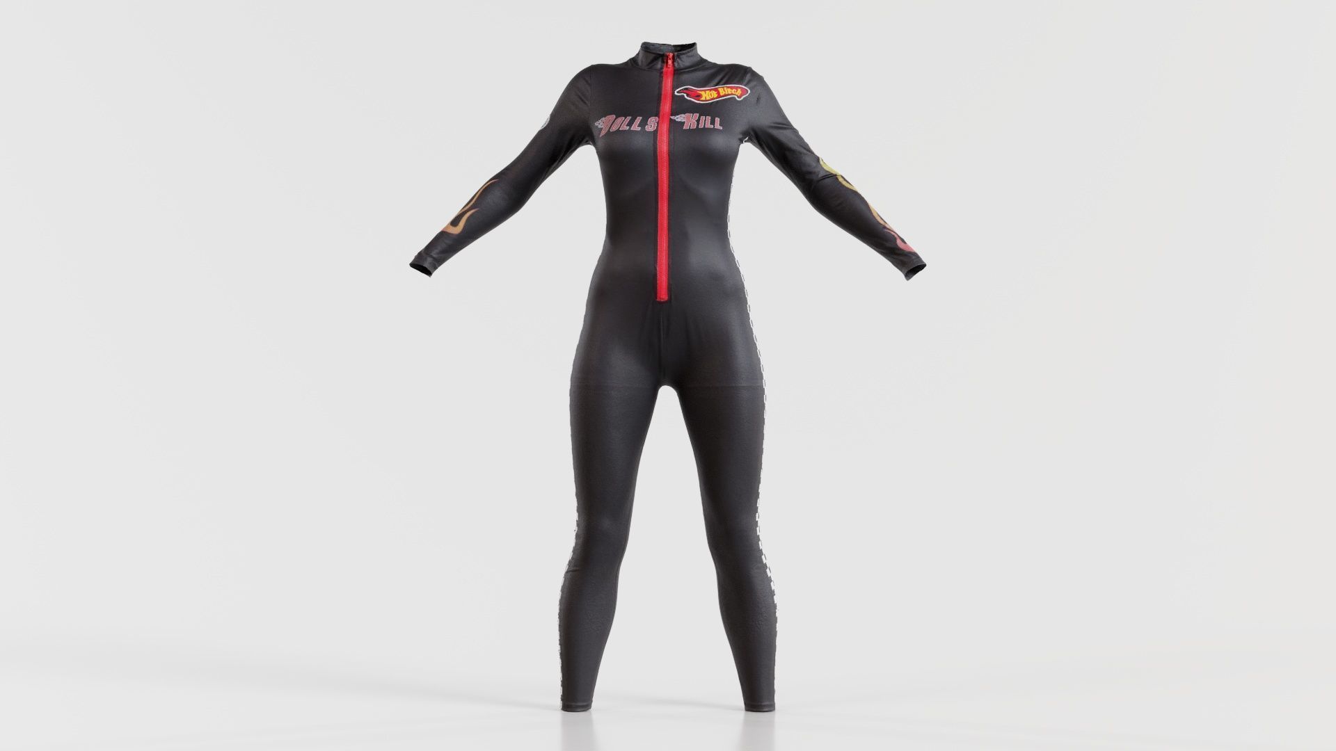 Dollskill Hot Bitch Catsuit Low-poly 3D model_7