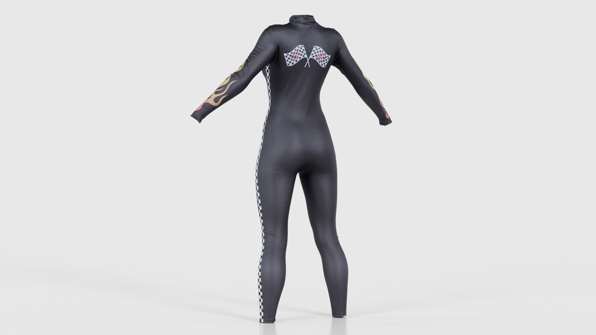 Dollskill Hot Bitch Catsuit Low-poly 3D model_22