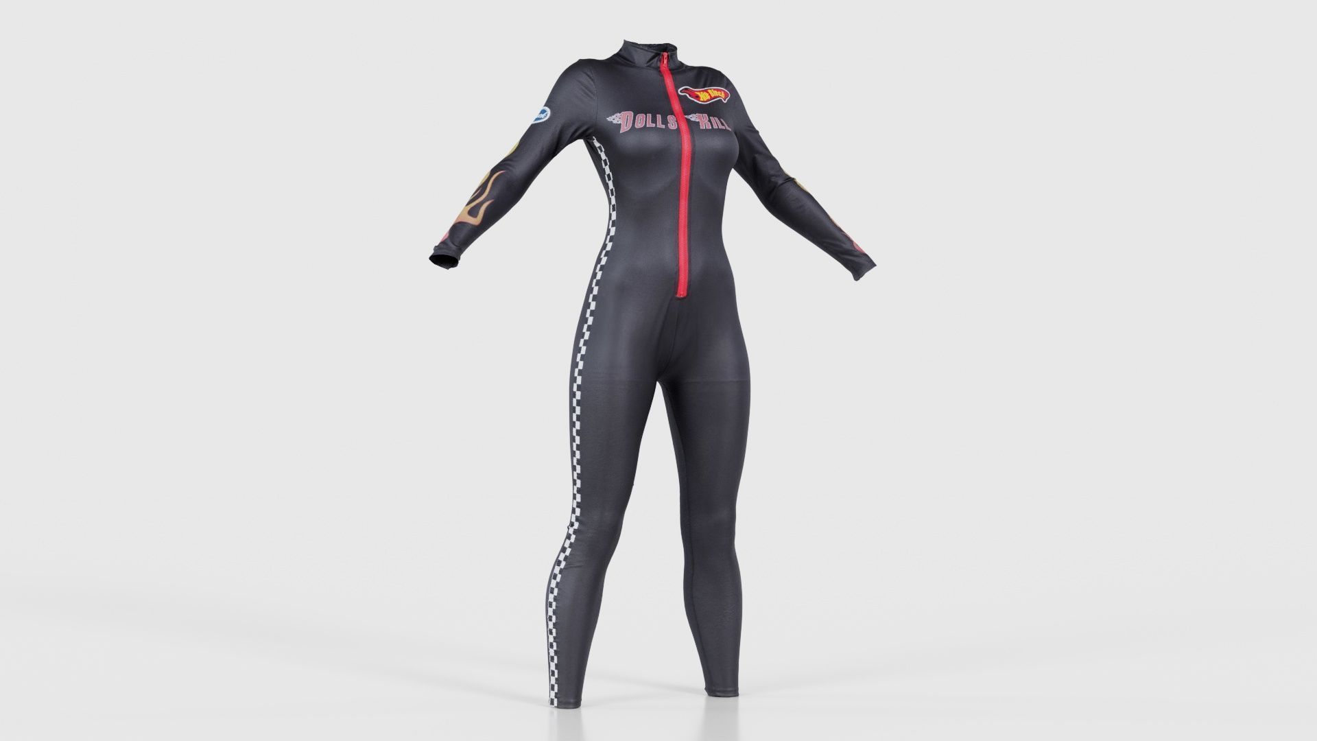 Dollskill Hot Bitch Catsuit Low-poly 3D model_16