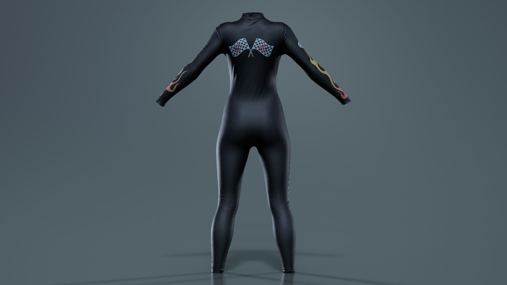 Dollskill Hot Bitch Catsuit Low-poly 3D model_2