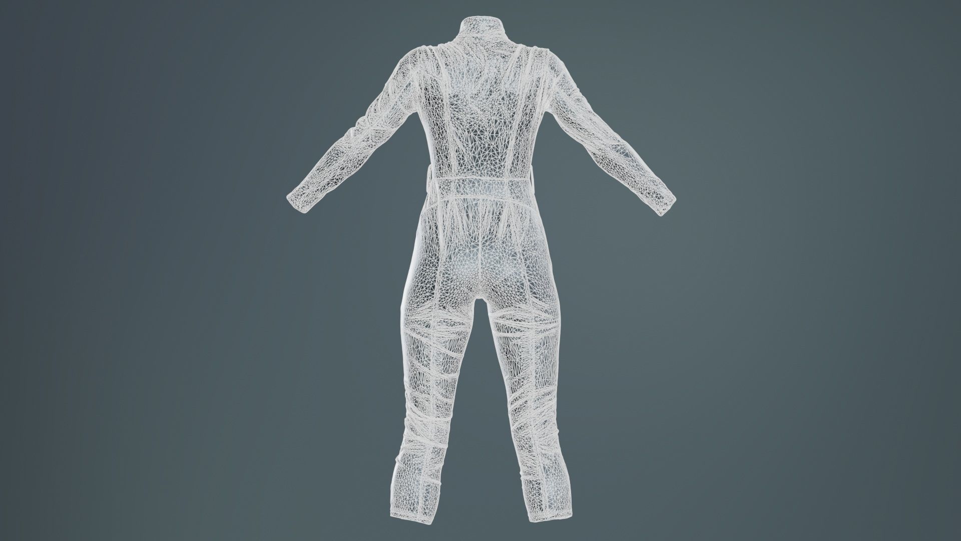 Eagle Catsuit Low-poly 3D model_10