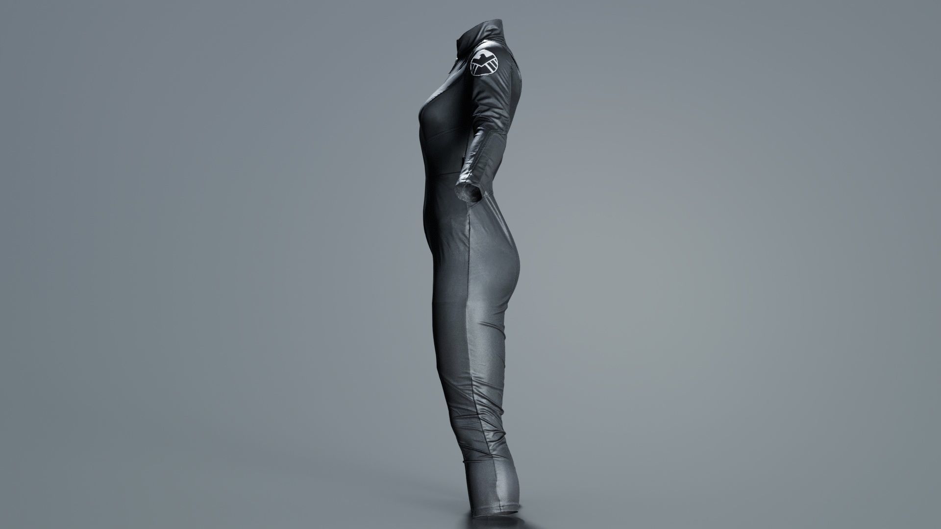 Eagle Catsuit Low-poly 3D model_4