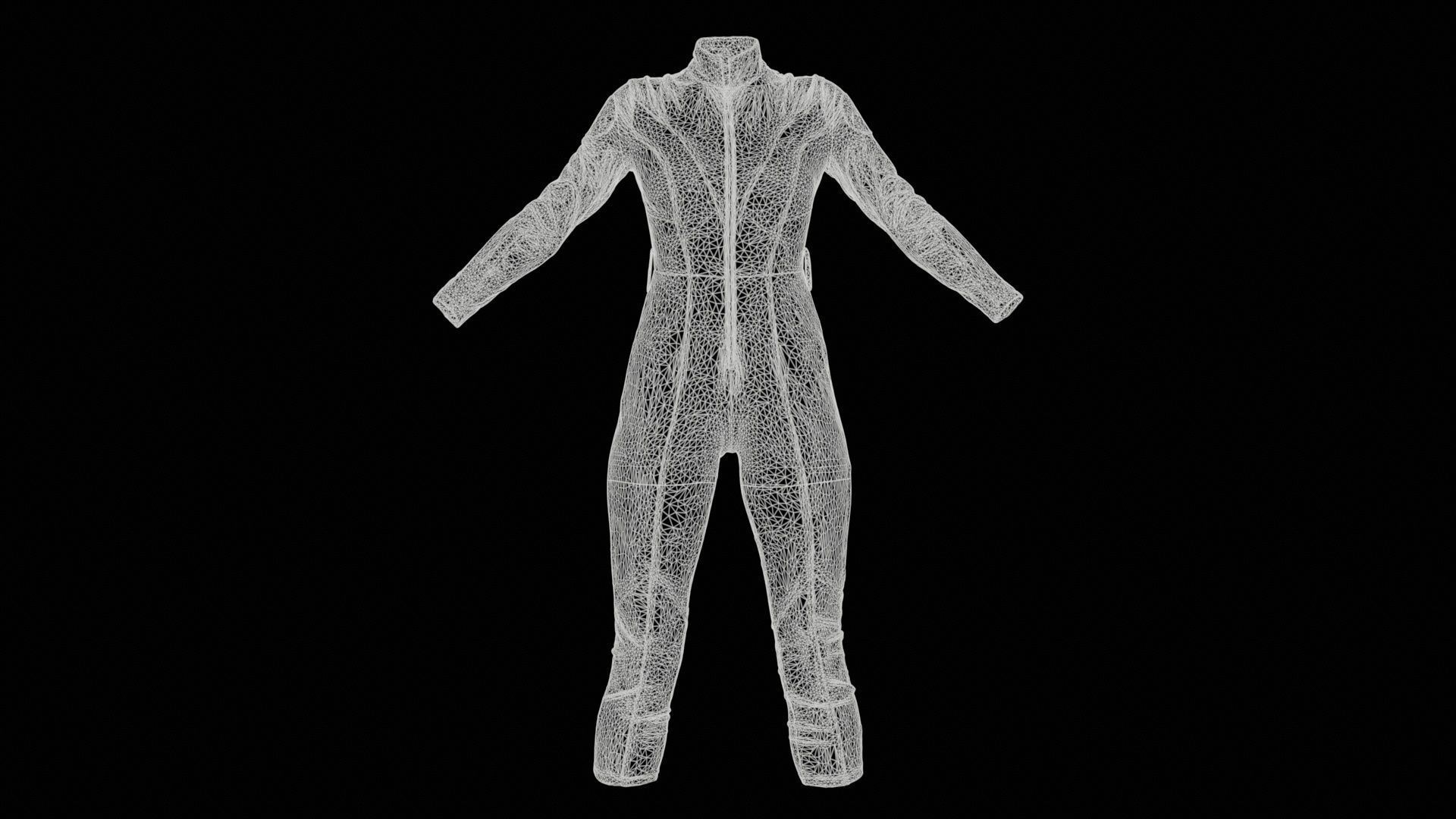 Eagle Catsuit Low-poly 3D model_11