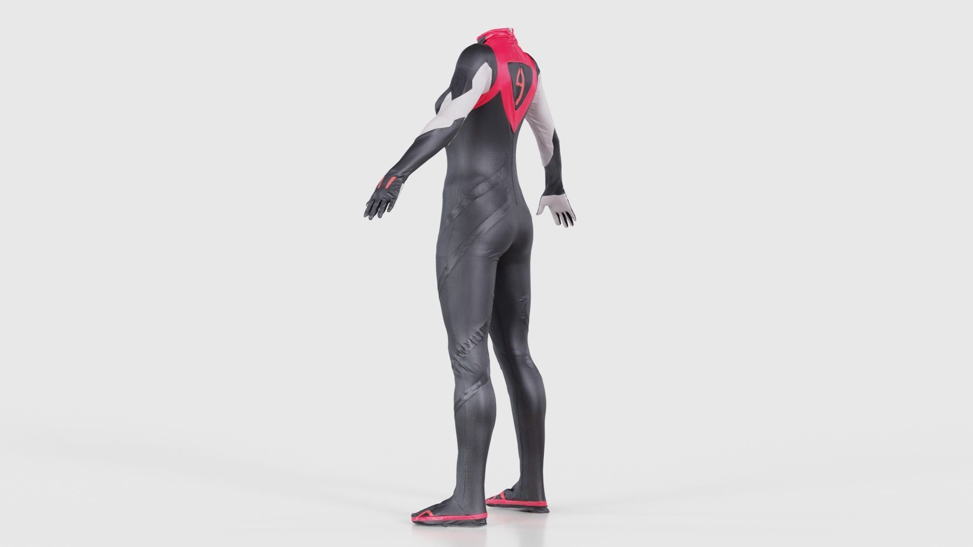 Full Body Details Catsuit Low-poly 3D model_23