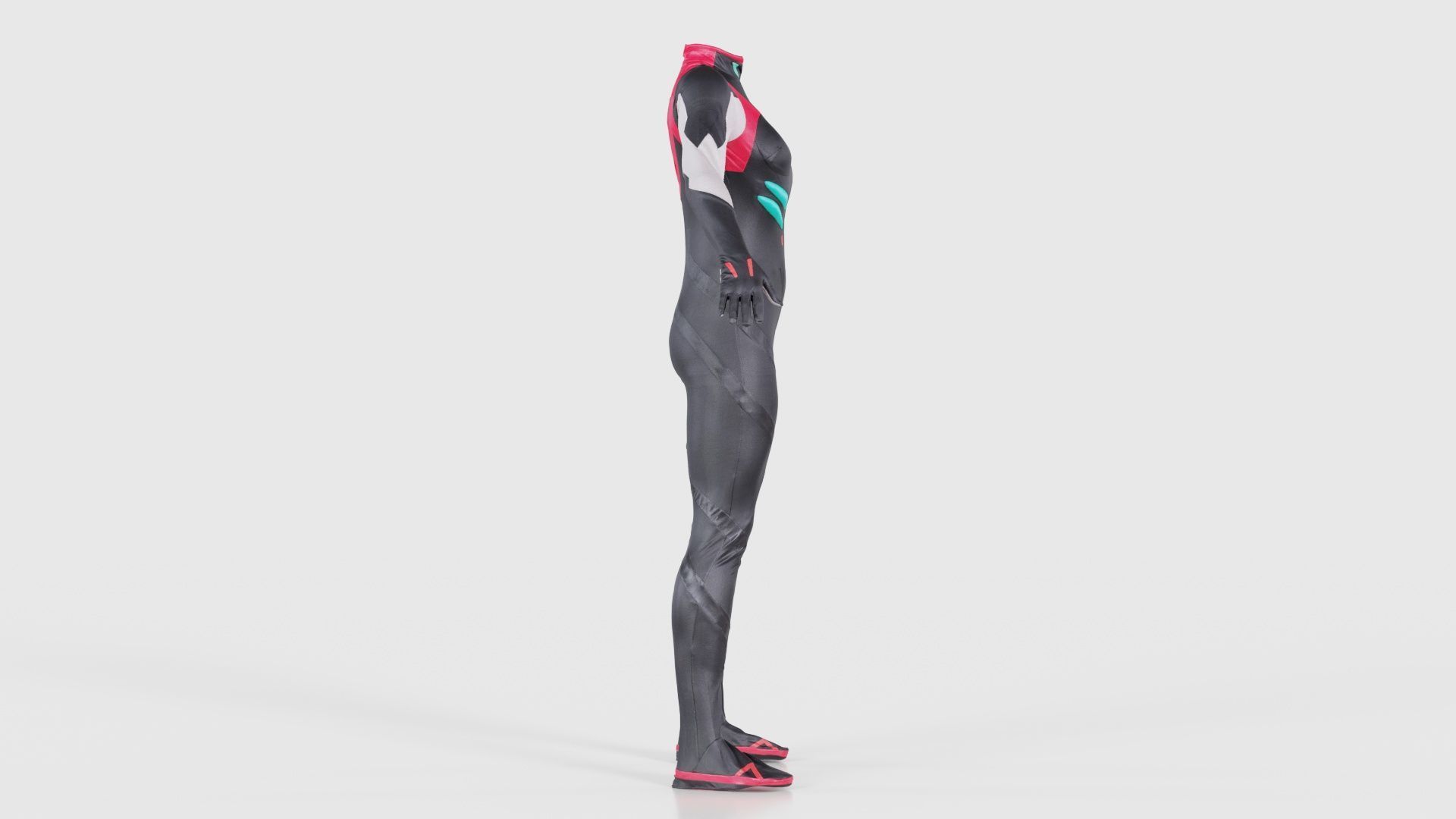 Full Body Details Catsuit Low-poly 3D model_18