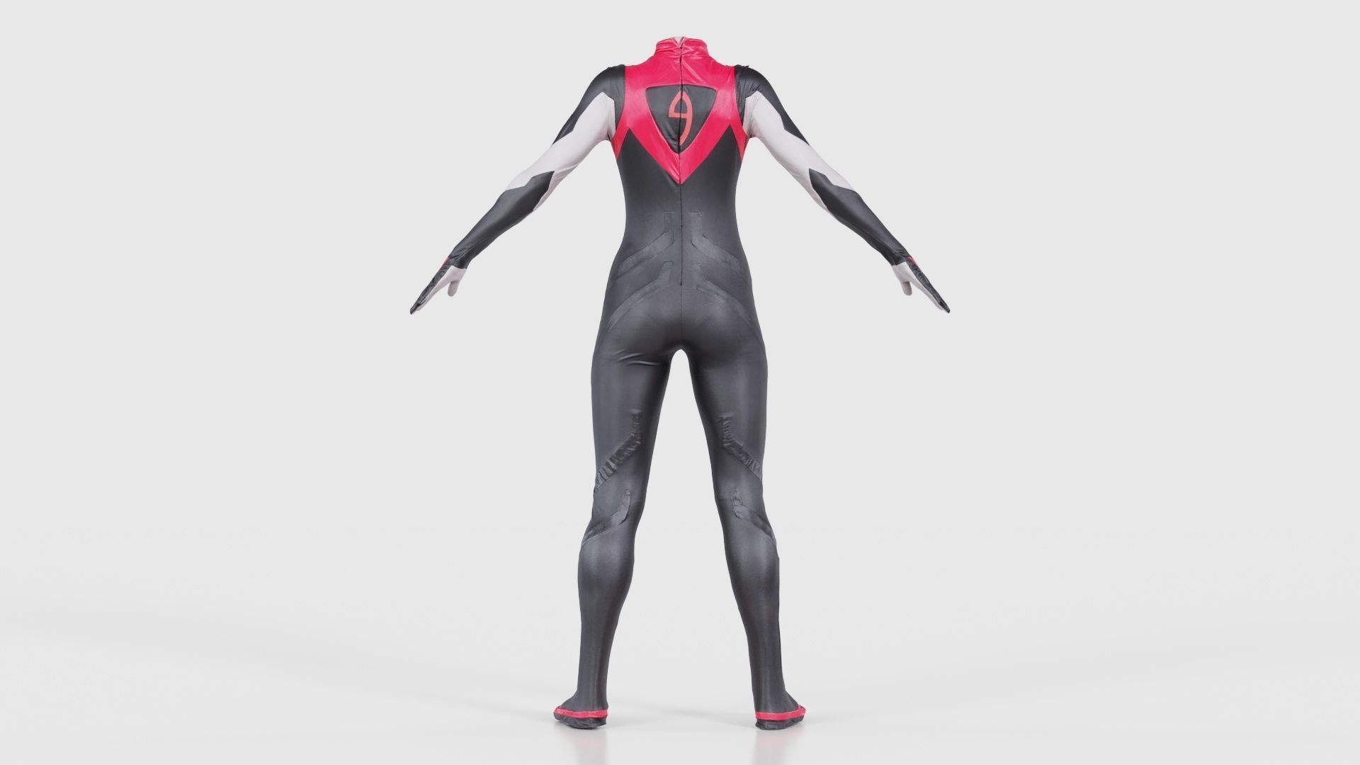 Full Body Details Catsuit Low-poly 3D model_21