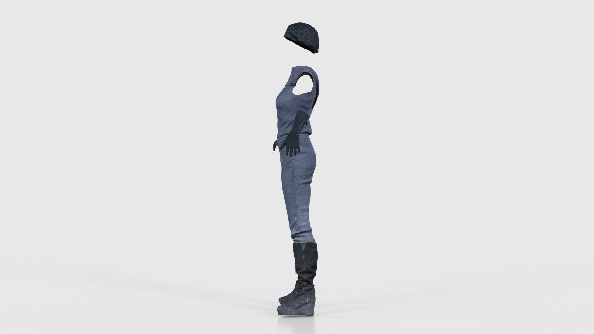 Future Outfit Low-poly 3D model_24