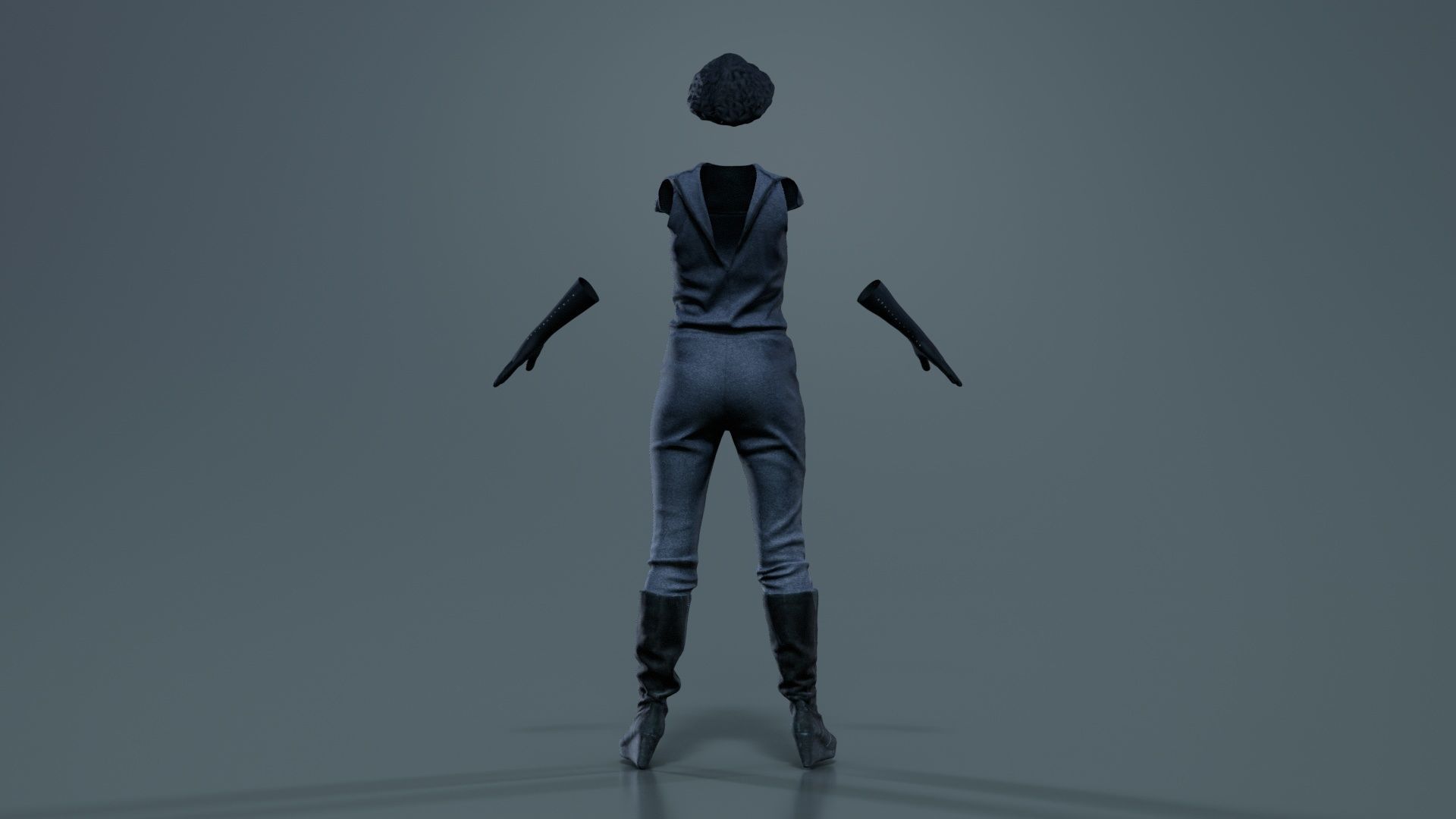 Future Outfit Low-poly 3D model_6