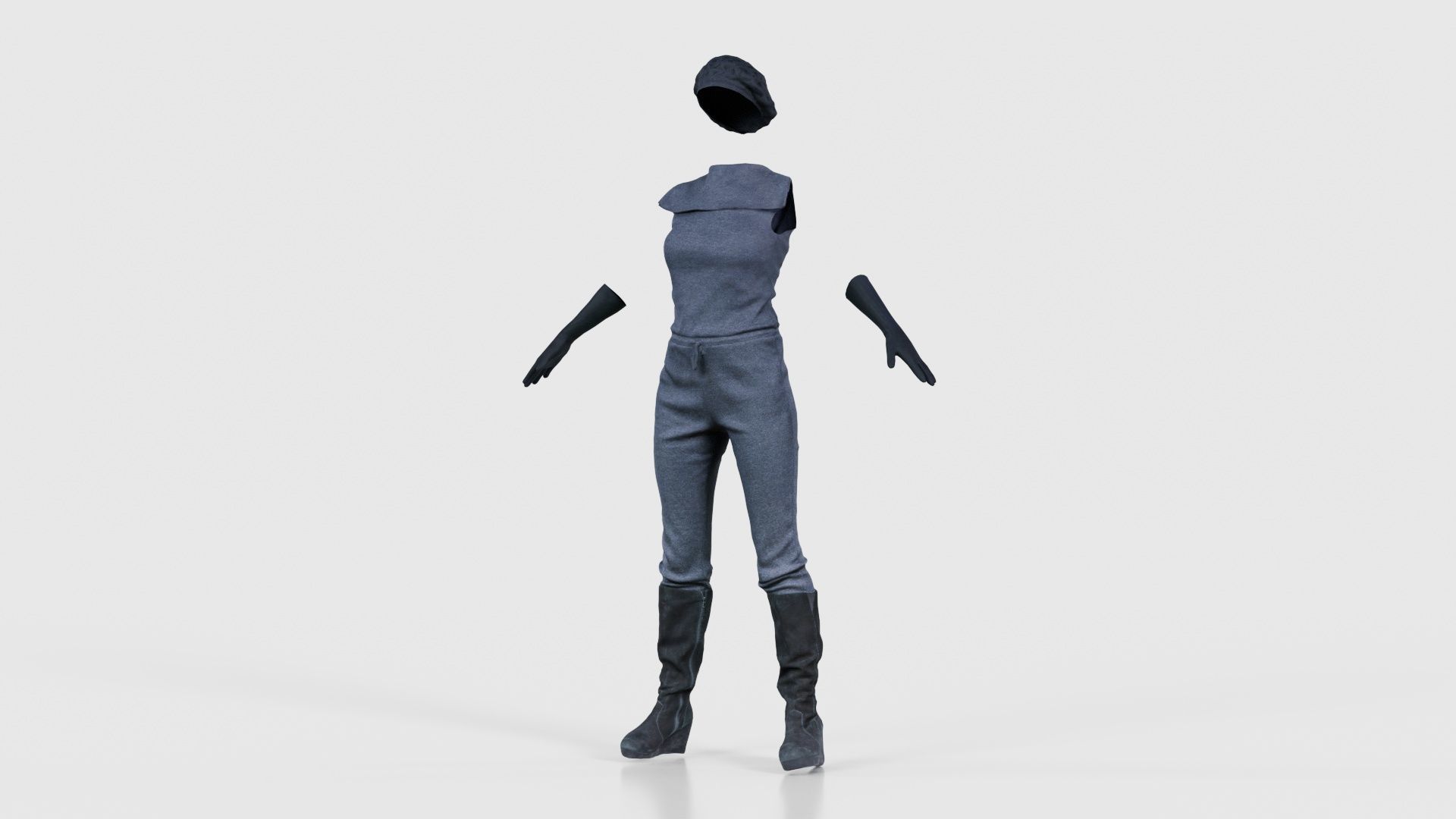 Future Outfit Low-poly 3D model_26