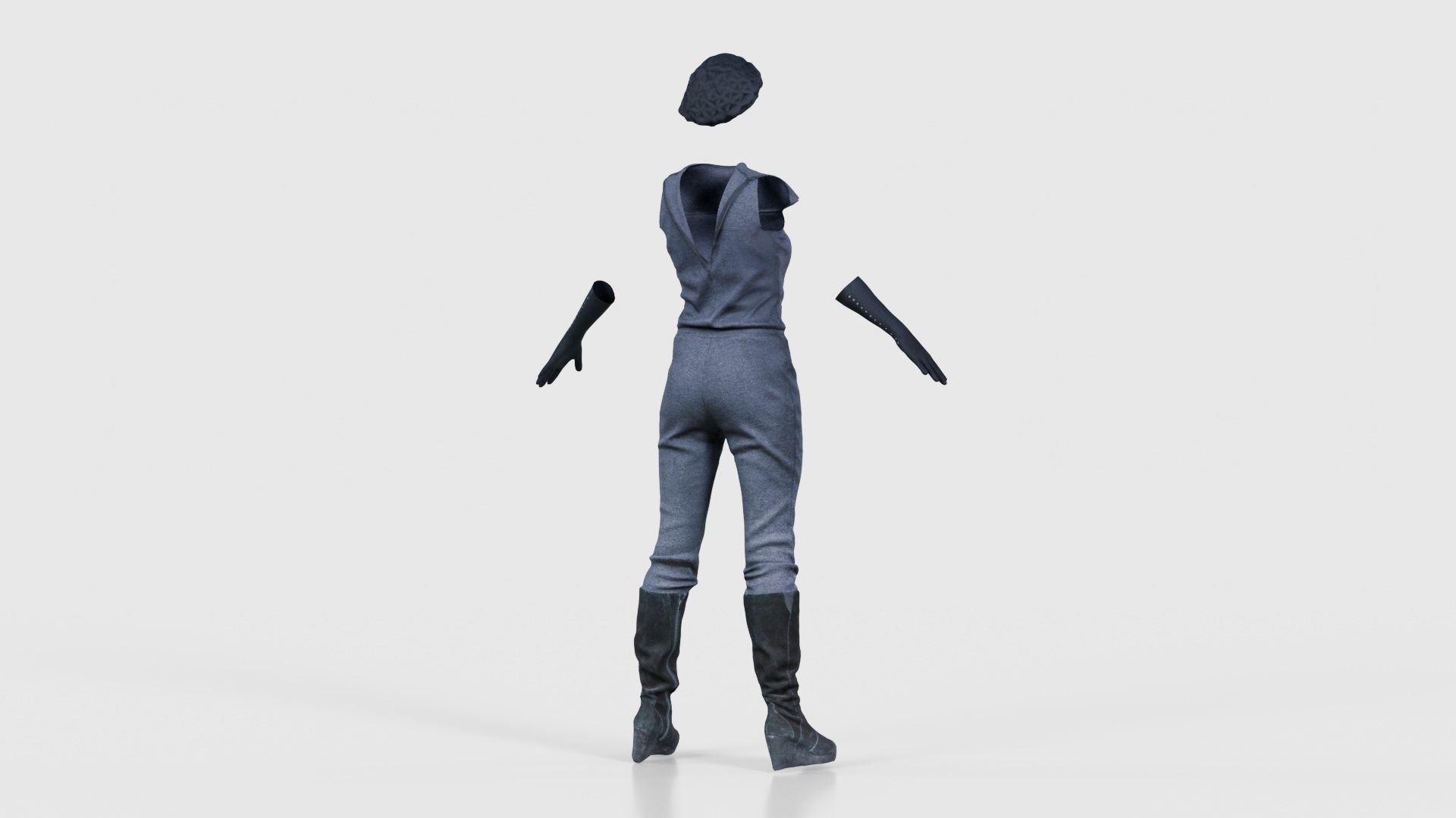 Future Outfit Low-poly 3D model_20