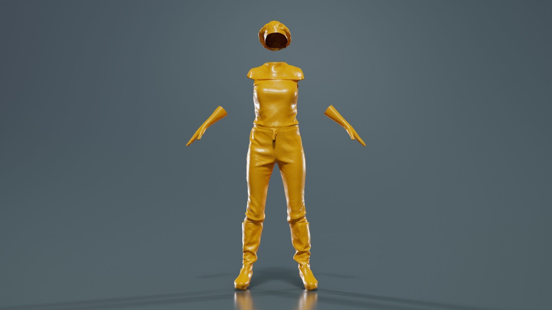 Future Outfit Low-poly 3D model_12