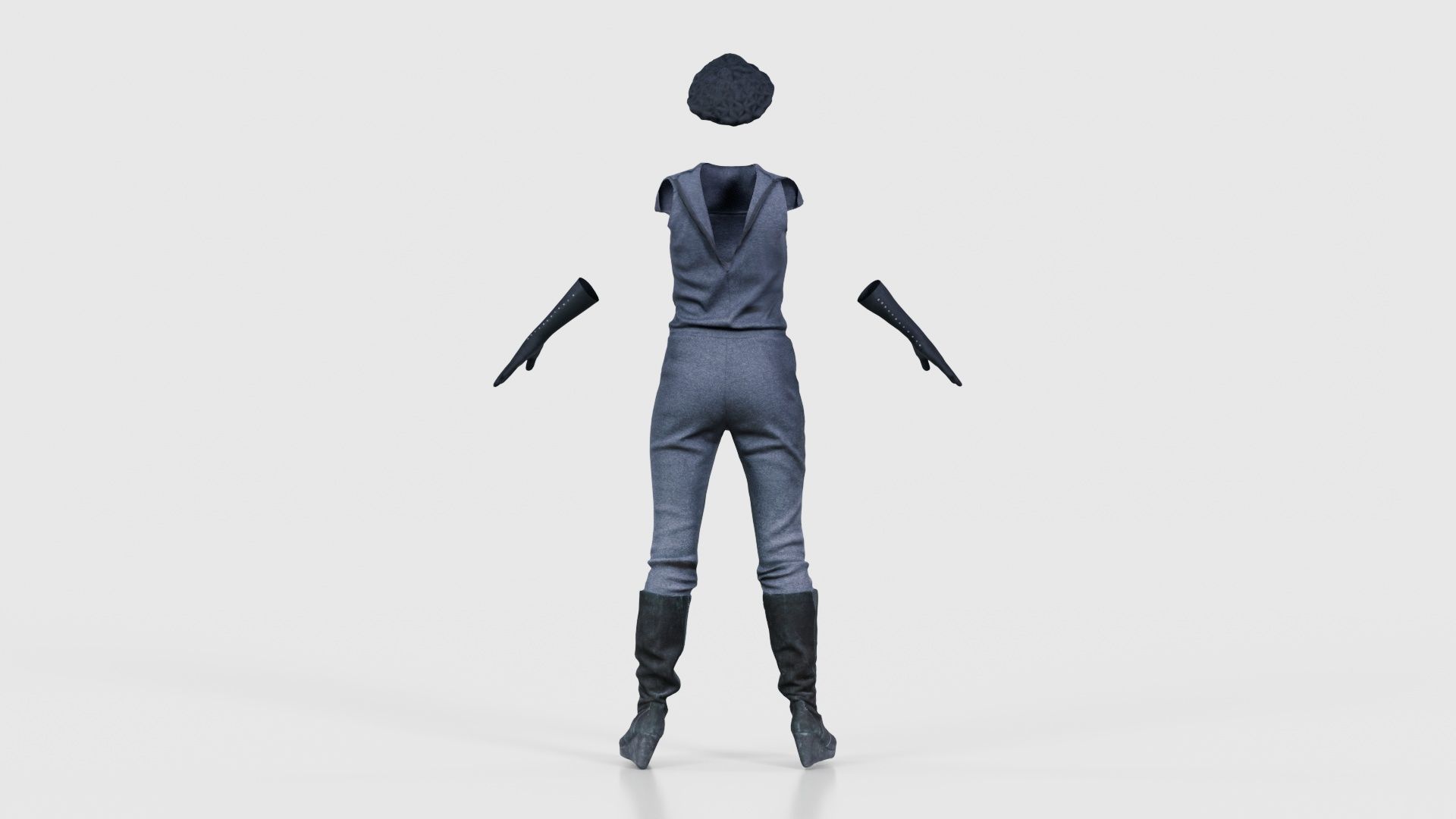 Future Outfit Low-poly 3D model_21