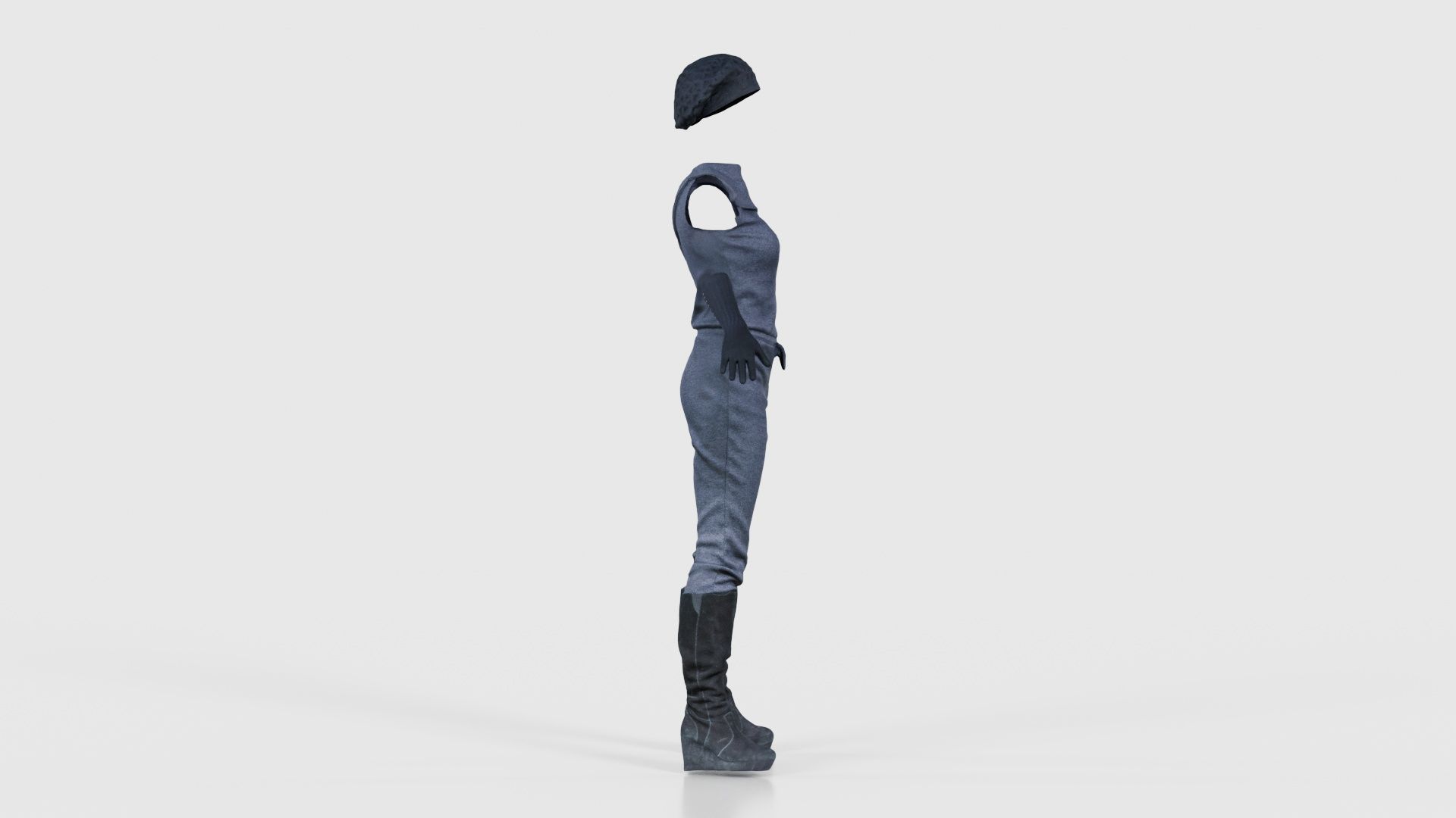 Future Outfit Low-poly 3D model_18